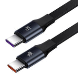 Baseus 33W Billader med 2 x Forlengbar USB-C-Kabel - Svart