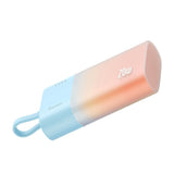 Baseus Popsicle 5200mAh Powerbank 20W med Innebygd Lightning Kabel - Blå / Oransje