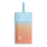 Baseus Popsicle 5200mAh Powerbank 20W med Innebygd Lightning Kabel - Blå / Oransje