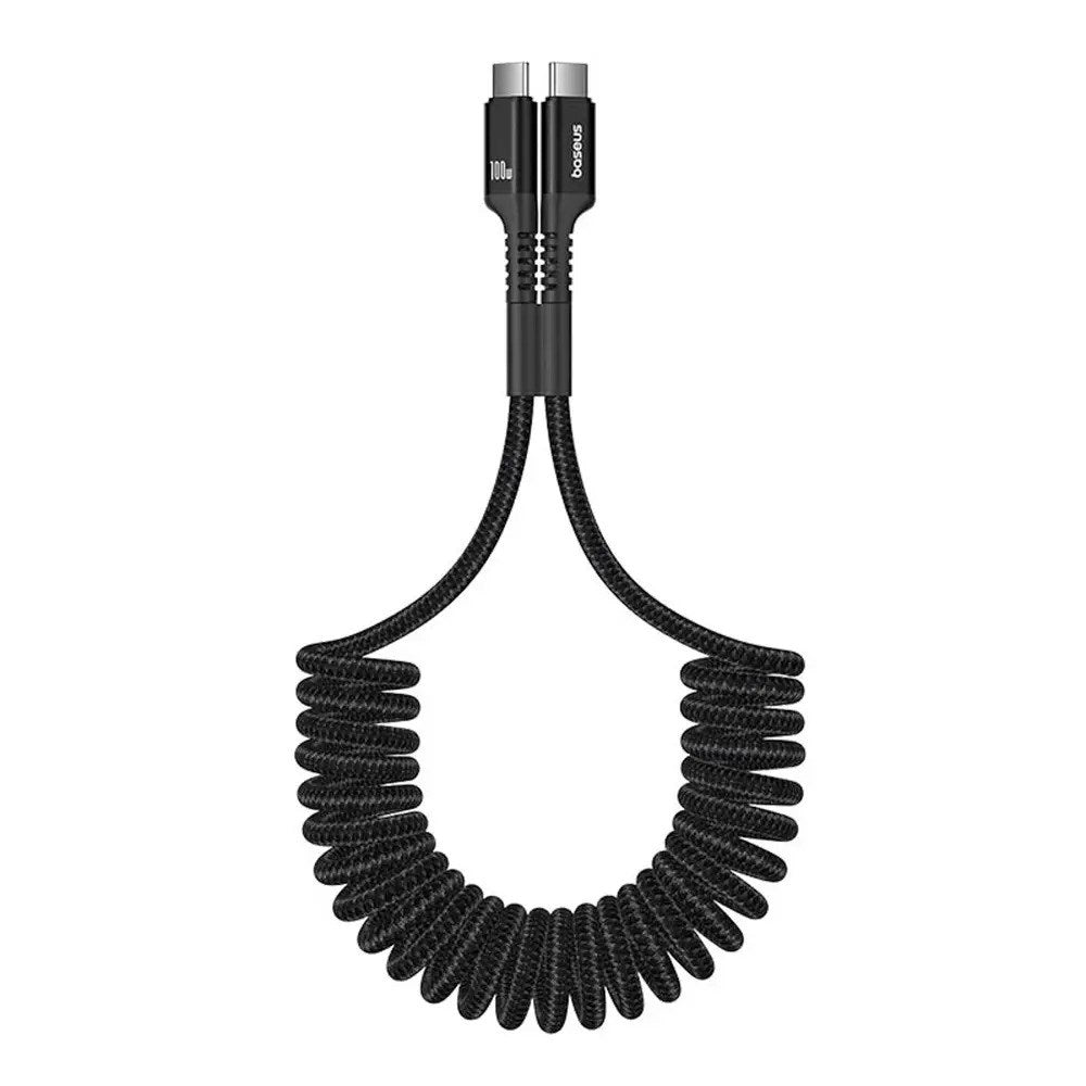 Baseus 100W USB-C til USB-C Fish-Eye-Kabel - 1m - Svart