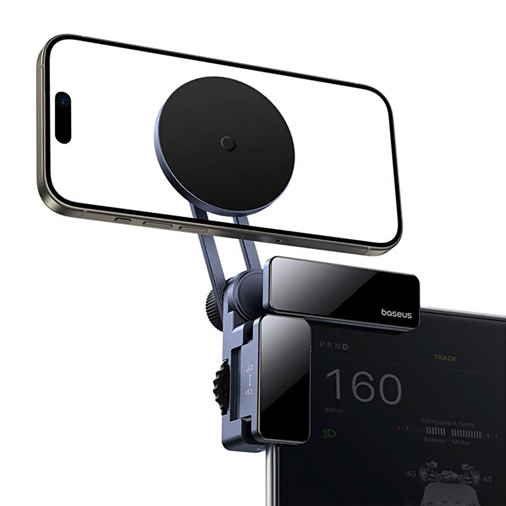 Baseus MaxView Display Mobilholder for Bil - MagSafe Kompatibel - Svart