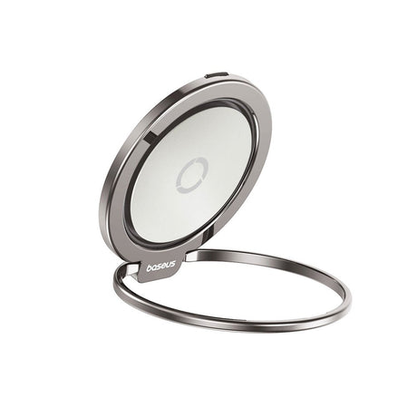 Baseus MagPro II Ring Holder til Mobil m. Støttefunksjon - MagSafe Kompatibel - Titan