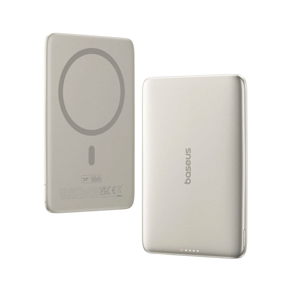 Baseus PicoGo 5000mAh Powerbank 20W inkl. USB-C Kabel - MagSafe Kompatibel - Titan