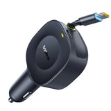 Baseus PrimeTrip VR2 30W Billader med Innebygd USB-C-Kabel & USB-C-Plugg - Svart