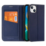 DUX DUCIS iPhone 14 Skin X2 Premium Flip Deksel - Blå