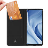 Xiaomi Mi 11 Lite 5G DUX DUCIS Skin Pro Series Thin Wallet Deksel - Sort