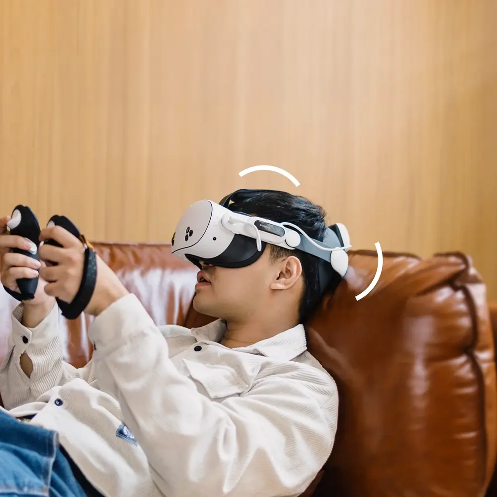 BOBOVR E3 Pro Batteristropp til Meta Quest 3 / 3S - Svart / Hvit