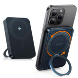 TORRAS Magnetisk 15W Powerbank 10 000 mAh med Kickstand - Svart