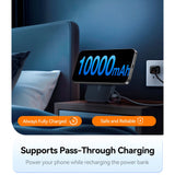 TORRAS Magnetisk 15W Powerbank 10 000 mAh med Kickstand - Svart