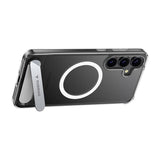 TORRAS Samsung Galaxy S25 Pstand Hybrid Deksel m. Ståfunksjon - MagSafe Kompatibel - Gjennomsiktig