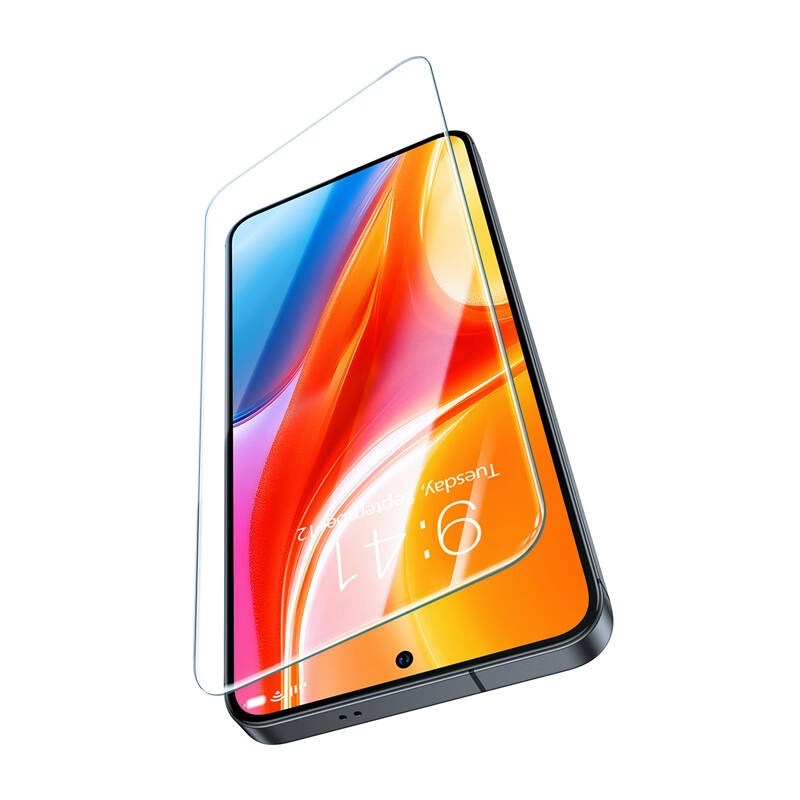 TORRAS Samsung Galaxy S25 Install Master Skjermbeskytter i Herdet Glass - Gjennomsiktig