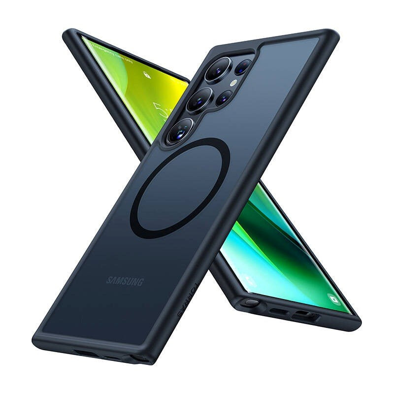 TORRAS Samsung Galaxy S24 Ultra Fleksibelt Plast Deksel - MagSafe Kompatibel - Svart