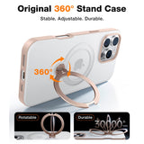 TORRAS iPhone 16 Pro Hybrid Plast Deksel m. Ståfunksjon - MagSafe Kompatibel - Gull