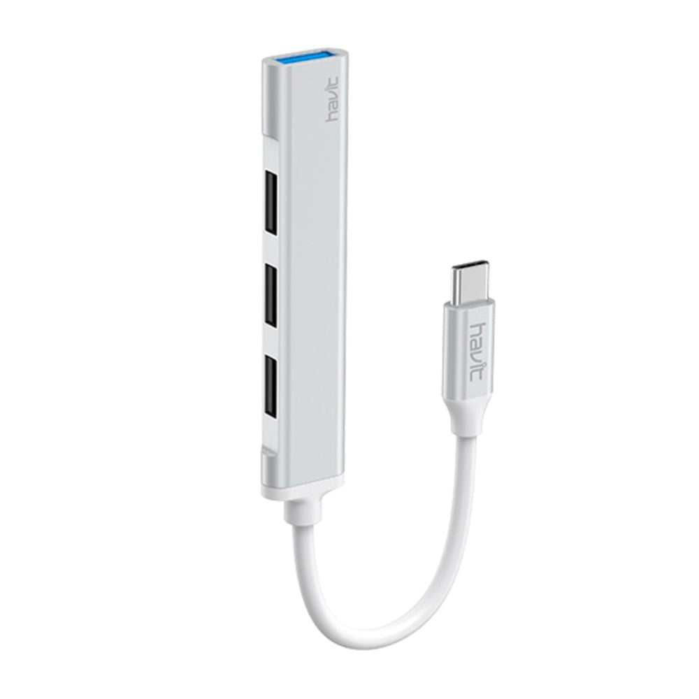 Havit USB-C Multiport Hub - 4 x USB-A - Grå