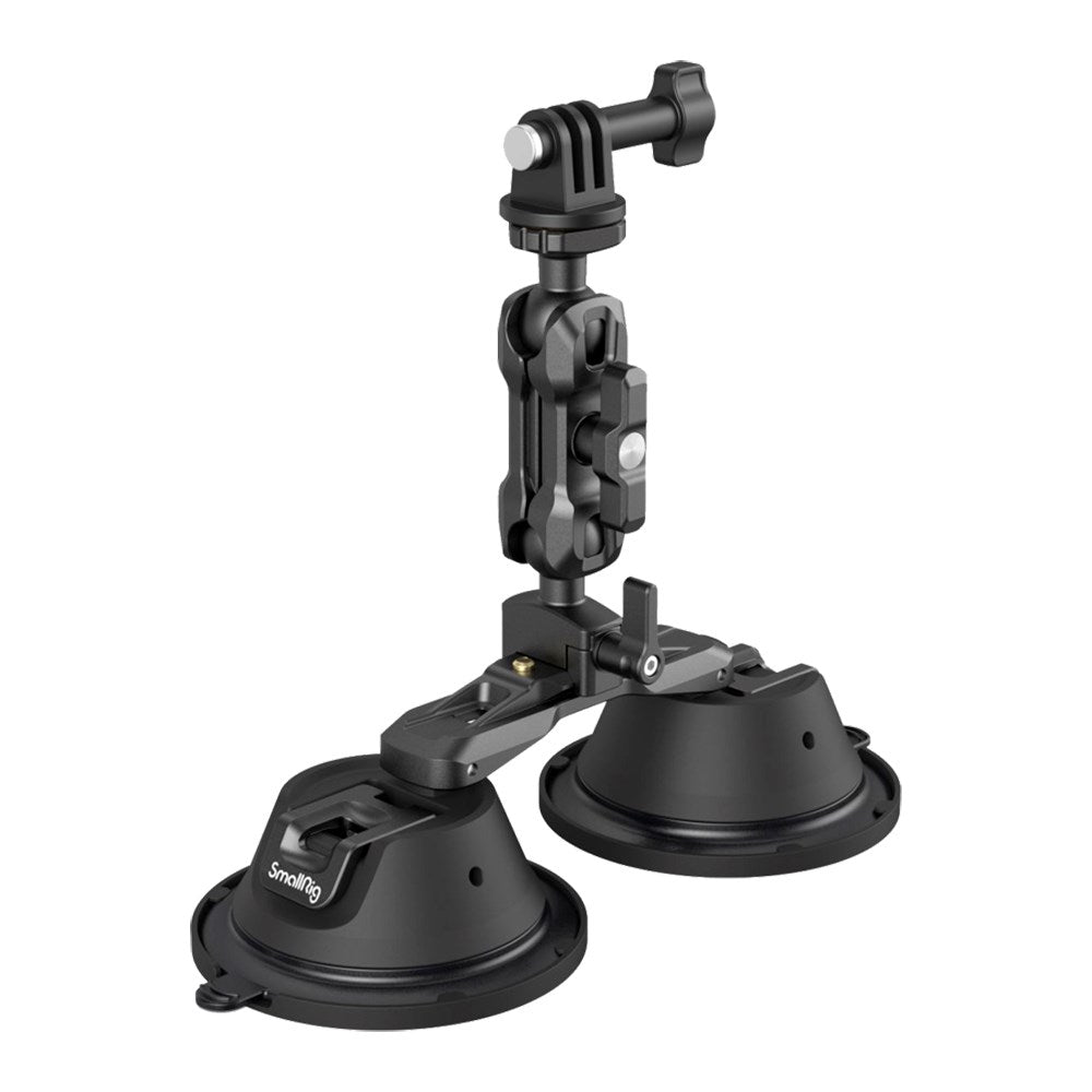 SmallRig 3566 Universal Action Kamerafeste med Doble Sugekopper - Svart