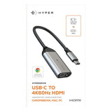 Hyper HyperDrive USB-C til HDMI-Adapter – Svart / Grå
