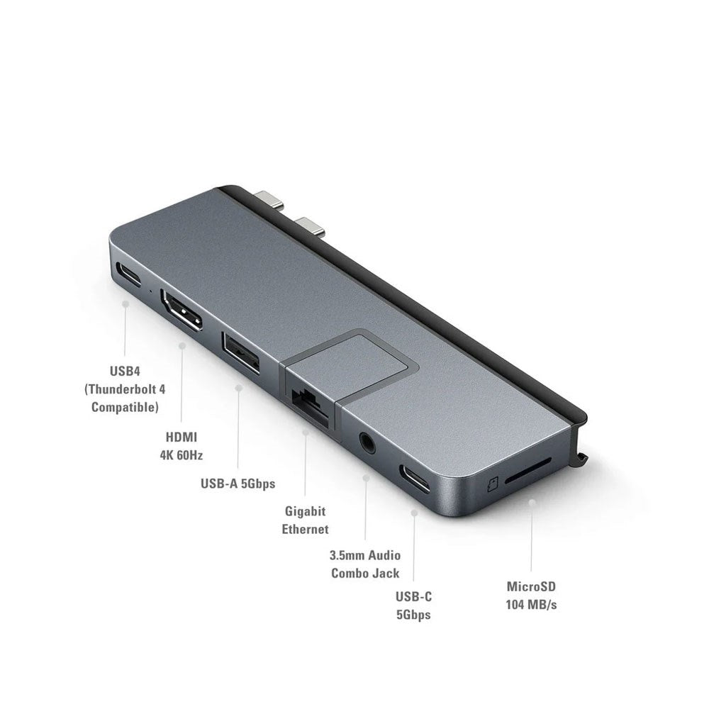 Hyper HyperDrive Duo Pro 100W 7-i-2 USB-C Hub - Grå