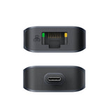 Hyper HyperDrive Ecosmart 7-i-1 USB-C-Hub med USB-A / USB-C / HDMI / Ethernet / SD- & MicroSD-Kort – Grå