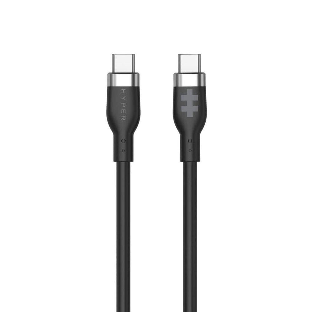 Hyper HyperJuice 60W Silikon USB-C til USB-C Kabel – 1.5m – Svart