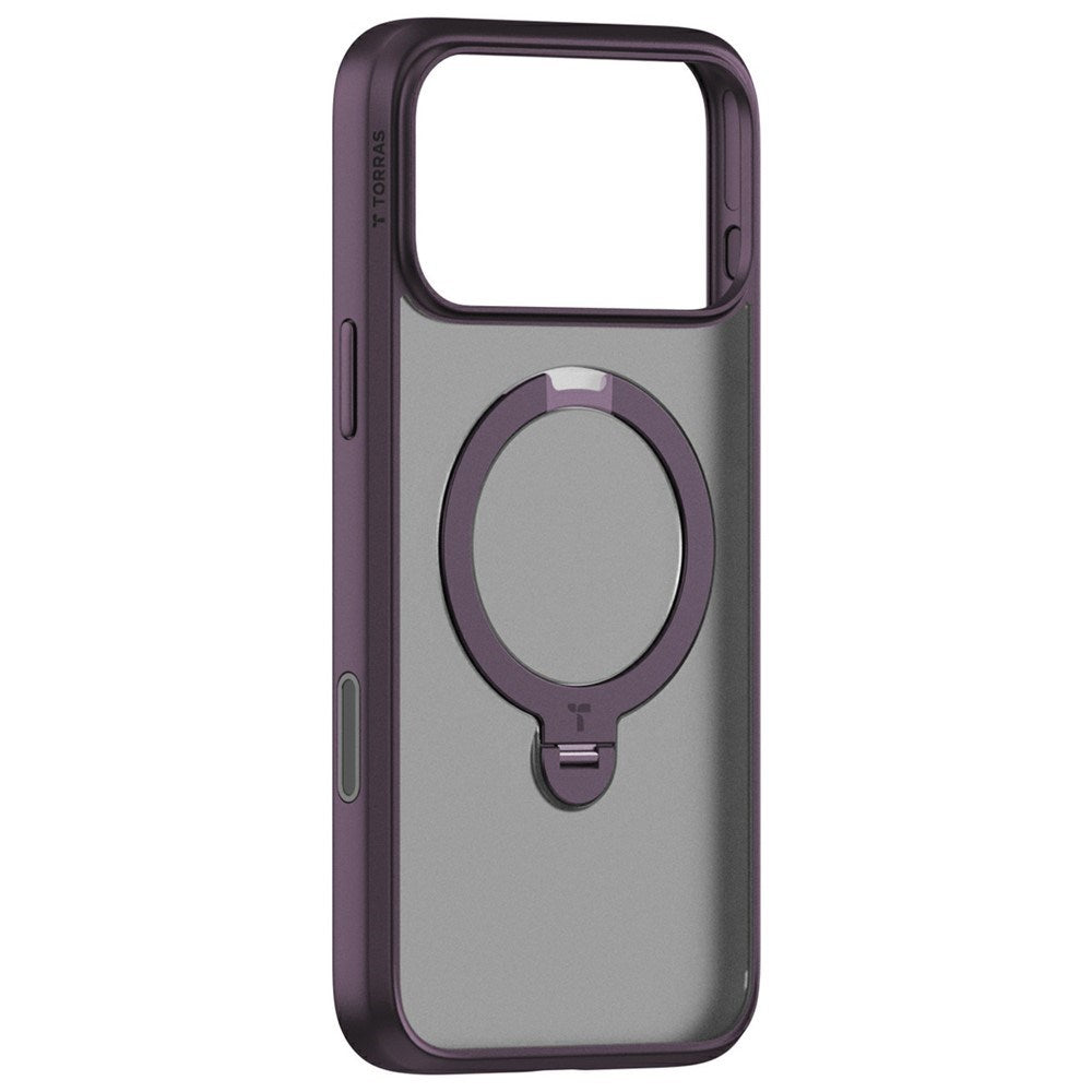 iPhone 18 Pro / 17 Pro TORRAS Ostand Q3 Spin Deksel - MagSafe Kompatibel - Lilla