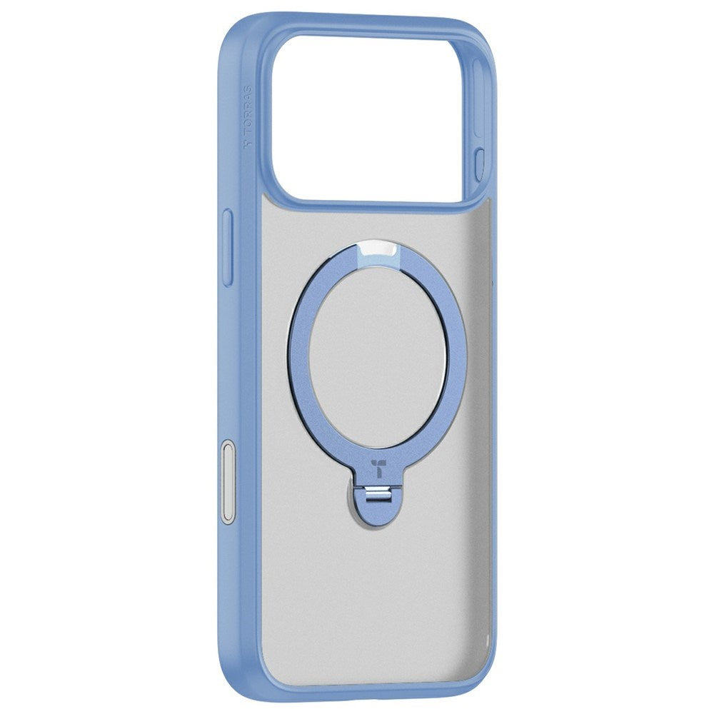 iPhone 18 Pro / 17 Pro TORRAS Ostand Q3 Spin Deksel - MagSafe Kompatibel - Blå