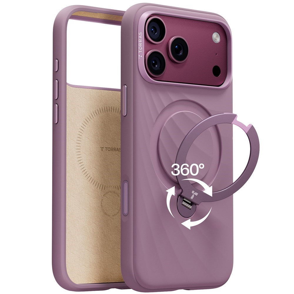 iPhone 18 Pro / 17 Pro TORRAS Ostand Q3 Wind Deksel - MagSafe Kompatibel - Lilla