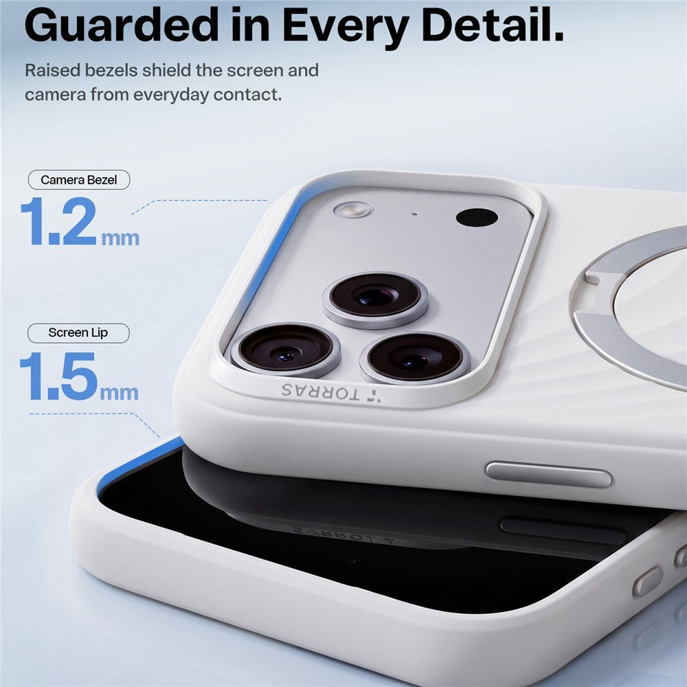 iPhone 18 Pro / 17 Pro TORRAS Ostand Q3 Wind Deksel - MagSafe Kompatibel - Hvit