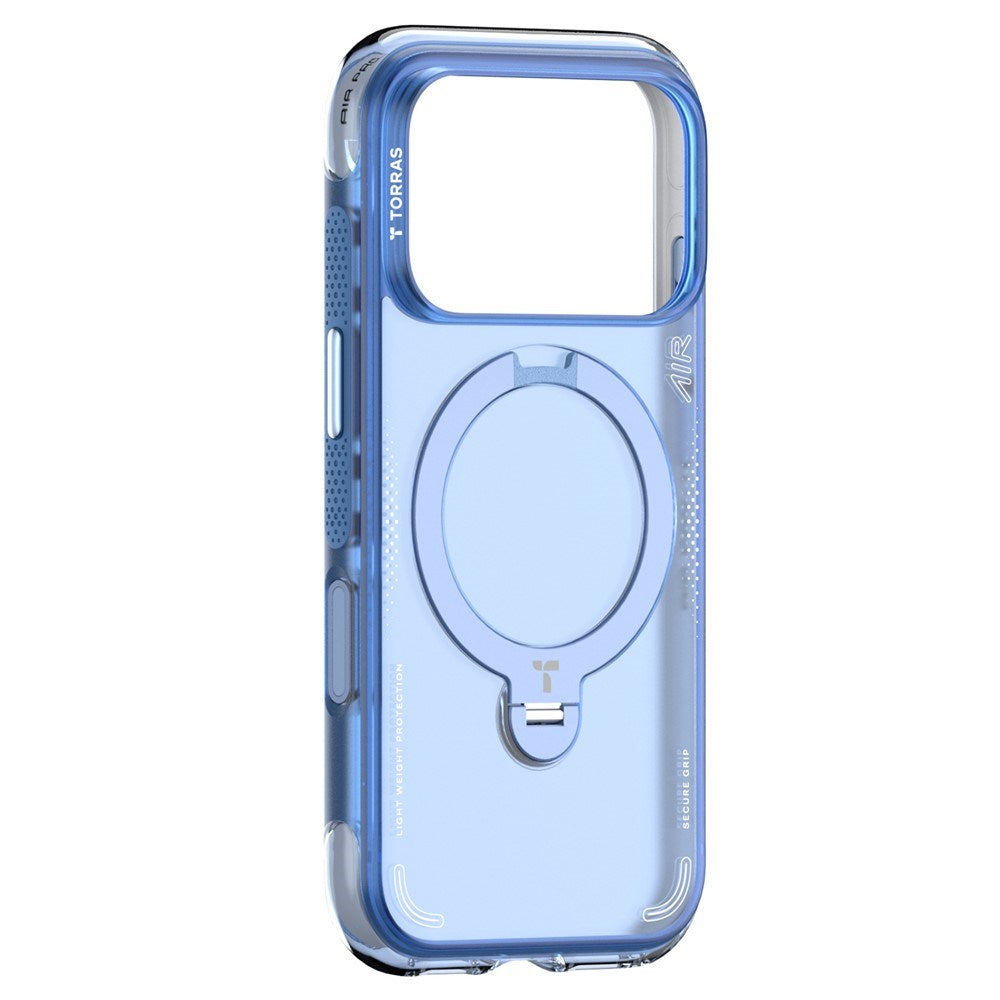 iPhone 18 Pro / 17 Pro TORRAS Ostand Q3 Air Deksel - MagSafe Kompatibel - Blå
