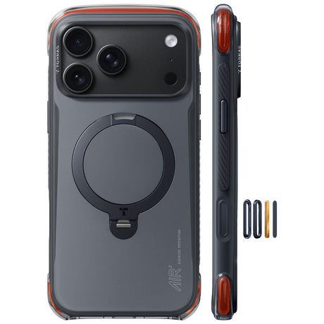 iPhone 18 Pro / 17 Pro TORRAS Ostand Q3 Air Pro Deksel - MagSafe Kompatibel - Svart