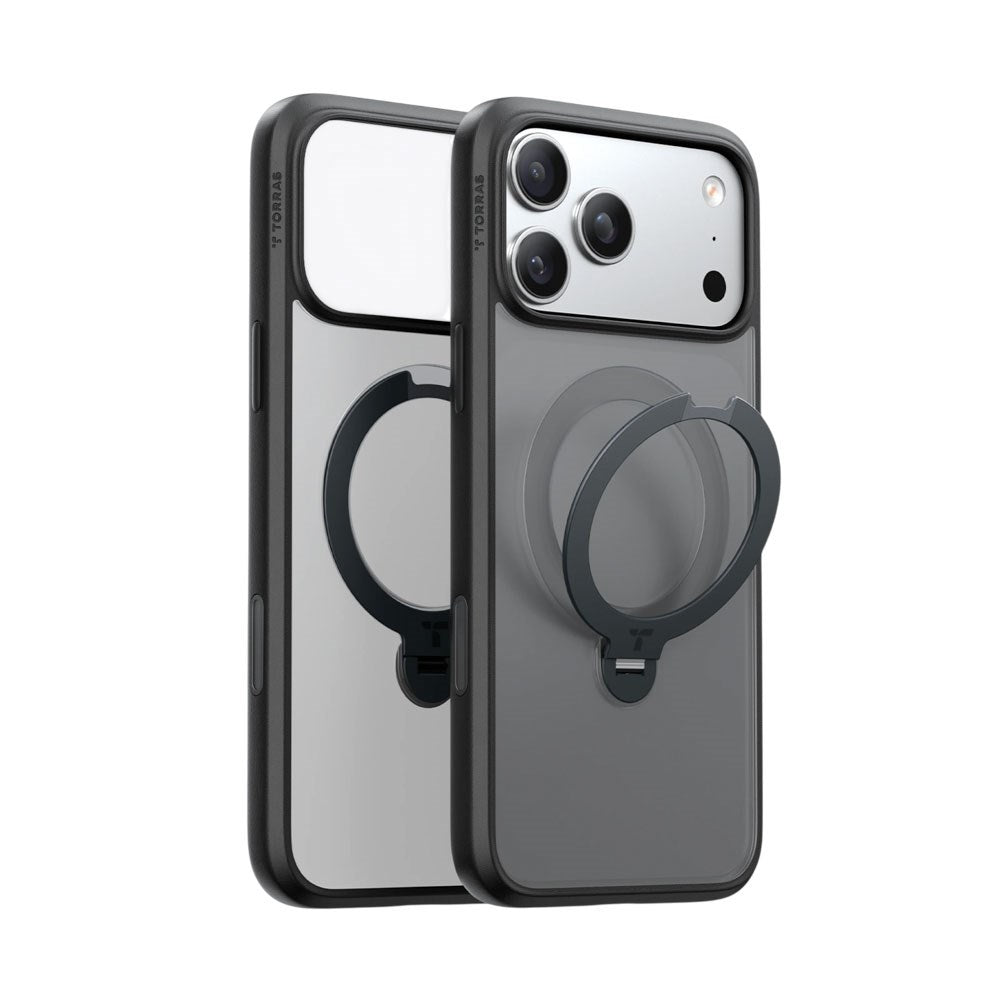 iPhone 18 Pro Max / 17 Pro Max TORRAS Ostand Q3 Spin Deksel - MagSafe Kompatibel - Svart