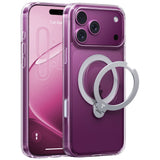 iPhone 18 Pro Max / 17 Pro Max TORRAS Ostand Q3 Spin Deksel - MagSafe Kompatibel - Gjennomsiktig