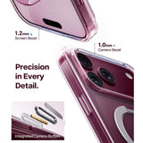 iPhone 18 Pro Max / 17 Pro Max TORRAS Ostand Q3 Spin Deksel - MagSafe Kompatibel - Gjennomsiktig
