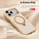 iPhone 18 Pro Max / 17 Pro Max TORRAS Ostand Q3 Wind Deksel - MagSafe Kompatibel - Beige