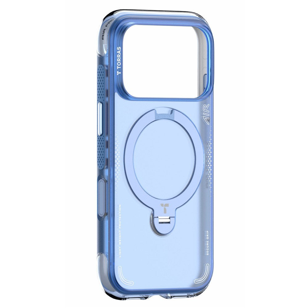 iPhone 18 Pro Max / 17 Pro Max TORRAS Ostand Q3 Air Deksel - MagSafe Kompatibel - Blå