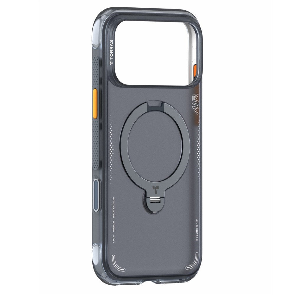 iPhone 18 Pro Max / 17 Pro Max TORRAS Ostand Q3 Air Deksel - MagSafe Kompatibel - Svart