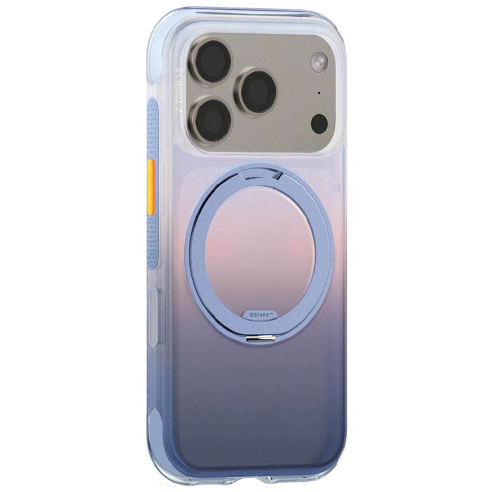 iPhone 18 Pro Max / 17 Pro Max TORRAS O3 Air Gradient Deksel - MagSafe Kompatibel - Lilla / Blå