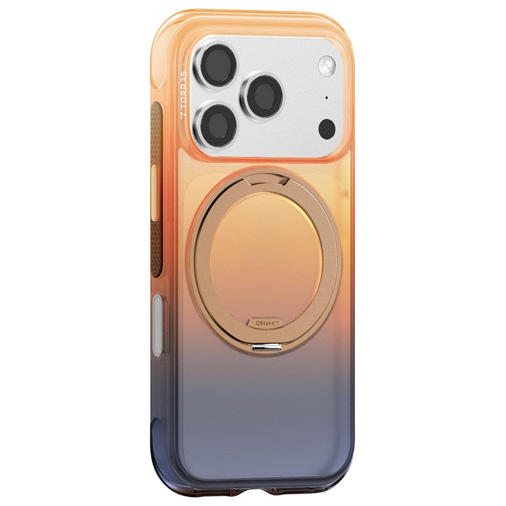 iPhone 18 Pro Max / 17 Pro Max TORRAS O3 Air Gradient Deksel - MagSafe Kompatibel - Oransje / Blå