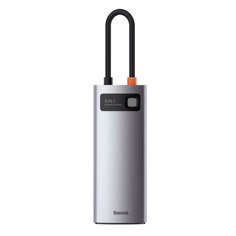 Baseus 7-i-1 USB-C Multiportadapter med 3 x USB-A 1 x USB-C 1 x HDMI - Grå