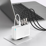 Baseus 100W PD GaN² Pro Hurtiglader - Vegglader med 2 x USB-C og 2 x USB-A - Hvit