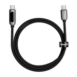 Baseus Display 100W USB-C til USB-C Kabel - 1 meter - Svart