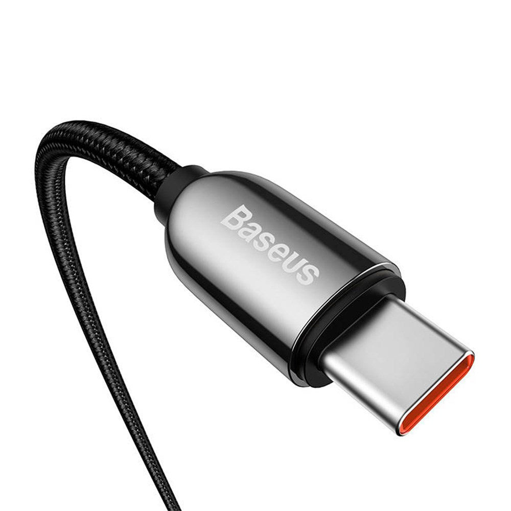 Baseus Display 100W USB-C til USB-C Kabel - 1 meter - Svart