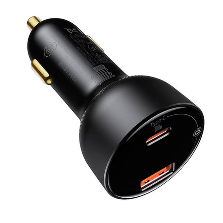 Baseus Dual Supreme 100W Billader med USB-A & USB-C - Svart