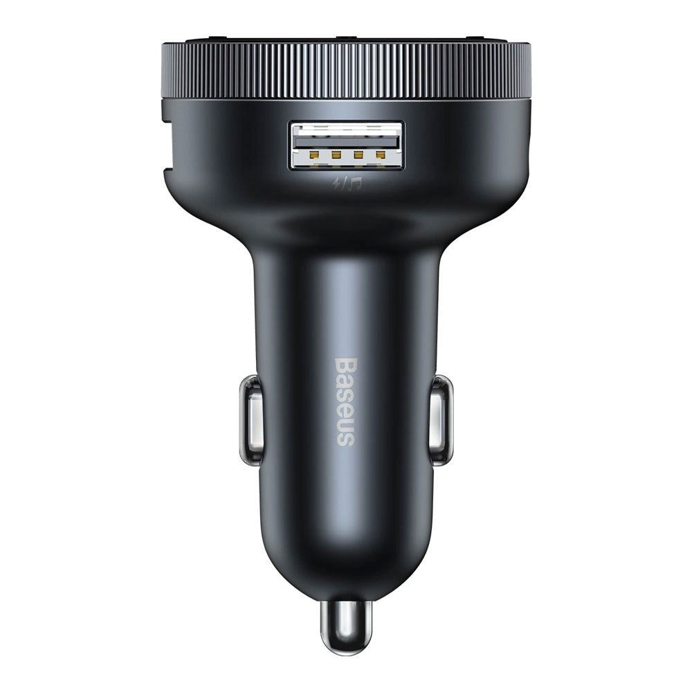 Baseus FM-Sender / Billader med 2 x USB-A & 1 x 3,5 mm Kontakt - Svart