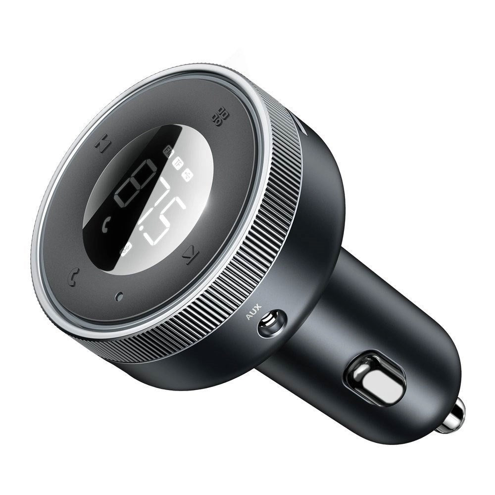 Baseus FM-Sender / Billader med 2 x USB-A & 1 x 3,5 mm Kontakt - Svart