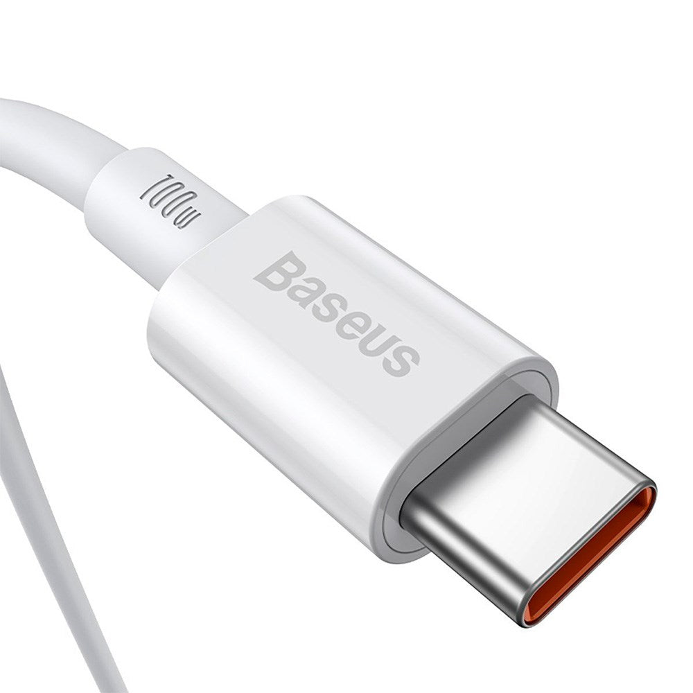 Baseus Superior Series 100W USB-C til USB-C Kabel - 1 Meter - Hvit