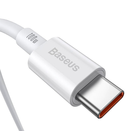 Baseus Superior Series 100W USB-C til USB-C Kabel - 1 Meter - Hvit