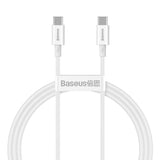 Baseus Superior Series 100W USB-C til USB-C Kabel - 1 Meter - Hvit