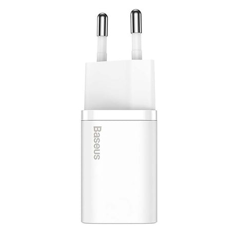 Baseus Super Si 20W Vegg Lader USB-C Quick Charge - Hvit