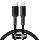 Baseus High Density 20W USB-C til Lightning Kabel - 1 Meter - Svart