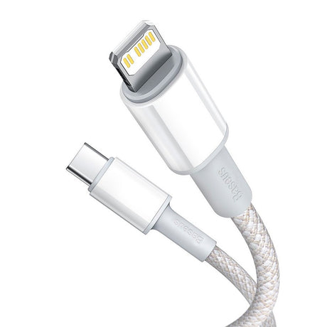 Baseus High Density 20W USB-C til Lightning Kabel - 1 Meter - Hvit